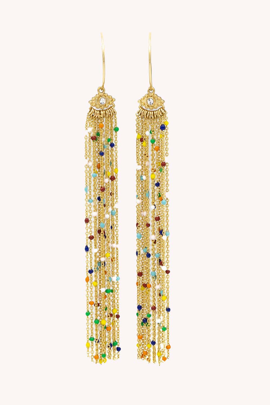 Tassel Multi Bead Earring